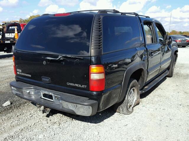 3GNFK16T51G253248 - 2001 CHEVROLET SUBURBAN K BLACK photo 4