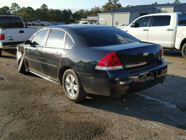 2G1WF5E30D1124443 - 2013 CHEVROLET IMPALA LS BLACK photo 3