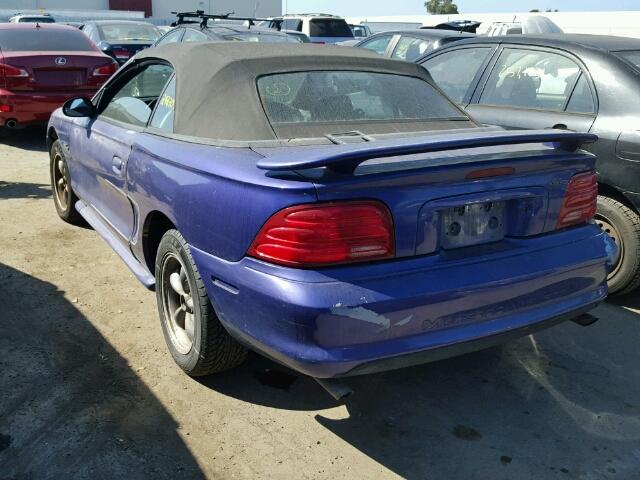 1FALP45T5SF143387 - 1995 FORD MUSTANG GT PURPLE photo 3