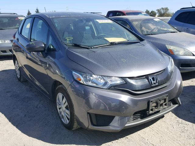 3HGGK5G55FM719159 - 2015 HONDA FIT LX GRAY photo 1