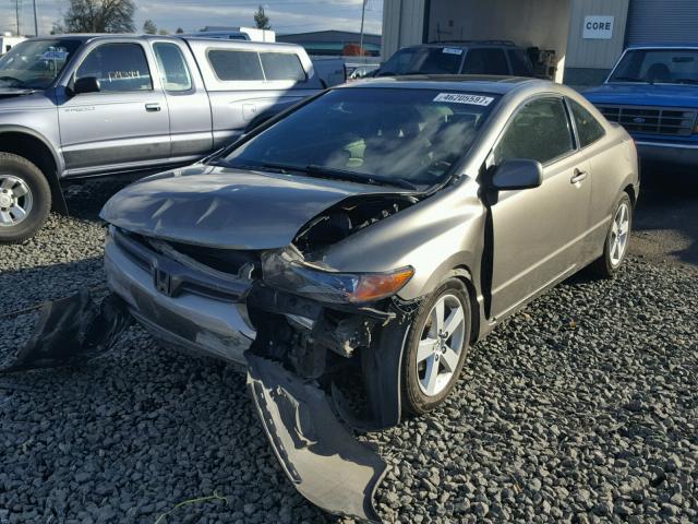 2HGFG11847H554746 - 2007 HONDA CIVIC EX GRAY photo 2