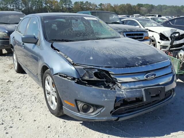 3FAHP0HA9CR230772 - 2012 FORD FUSION SE BLUE photo 1