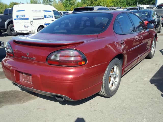 1G2WP52K01F153756 - 2001 PONTIAC GRAND PRIX MAROON photo 4