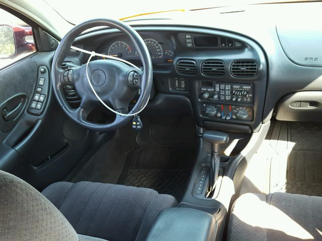 1G2WP52K01F153756 - 2001 PONTIAC GRAND PRIX MAROON photo 9