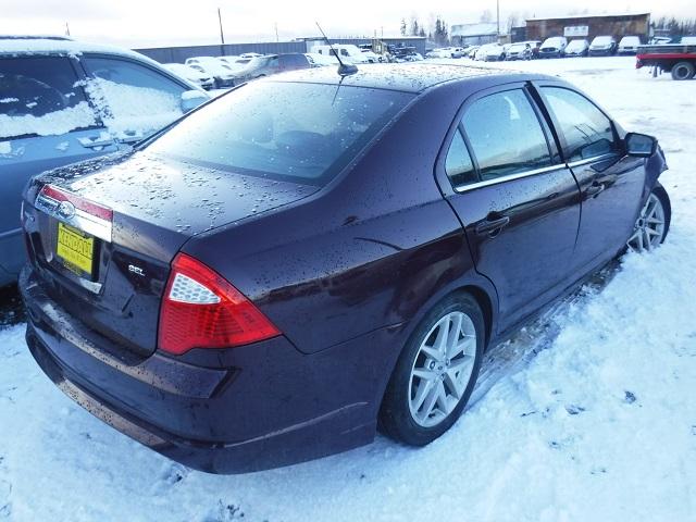 3FAHP0JA9CR354891 - 2012 FORD FUSION SEL MAROON photo 4