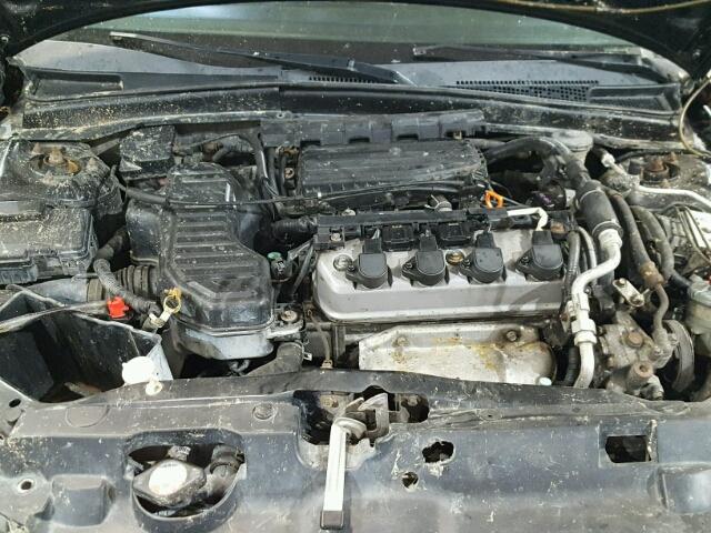 2HGES26754H516583 - 2004 HONDA CIVIC EX BLACK photo 7