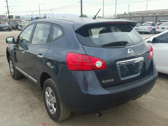 JN8AS5MT7DW527332 - 2013 NISSAN ROGUE BLUE photo 3