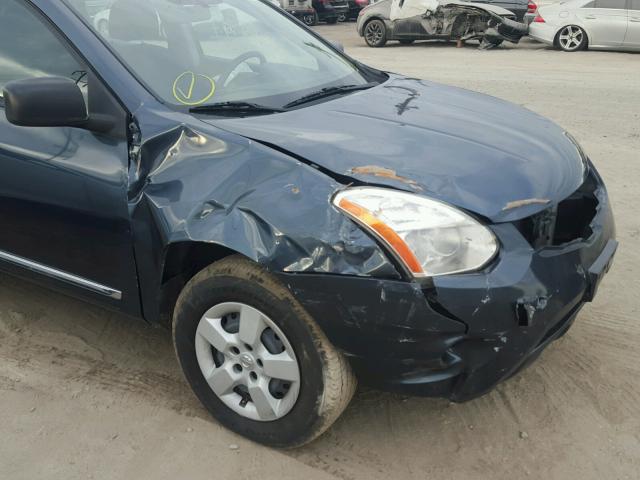 JN8AS5MT7DW527332 - 2013 NISSAN ROGUE BLUE photo 9