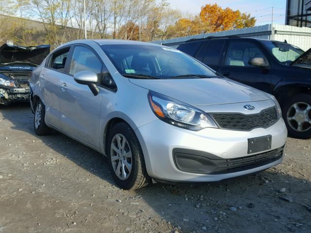 KNADM4A33D6240410 - 2013 KIA RIO LX SILVER photo 1