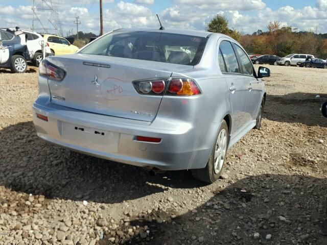 JA32U2FU2FU001573 - 2015 MITSUBISHI LANCER ES SILVER photo 4