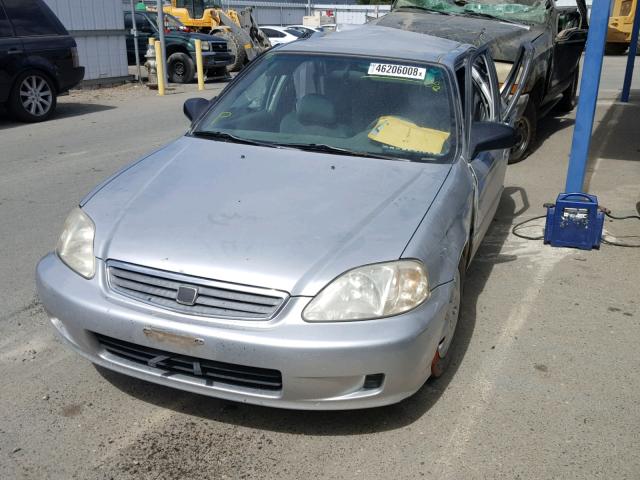 2HGEJ6613YH570234 - 2000 HONDA CIVIC BASE 银色 照片 2
