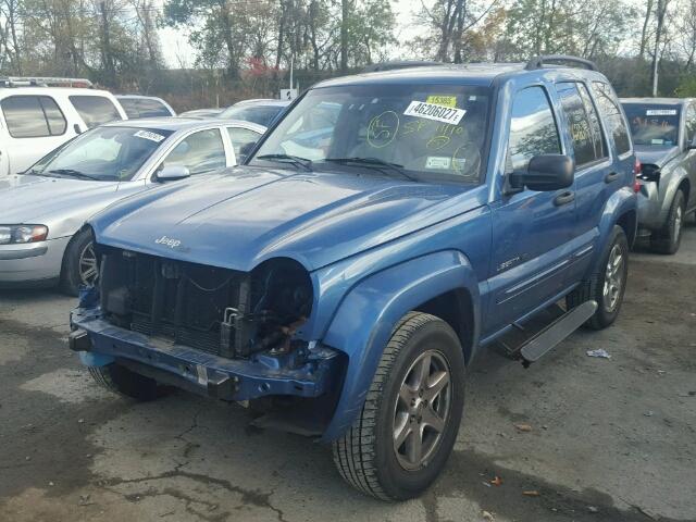 1J4GL58K13W713767 - 2003 JEEP LIBERTY LI BLUE photo 2