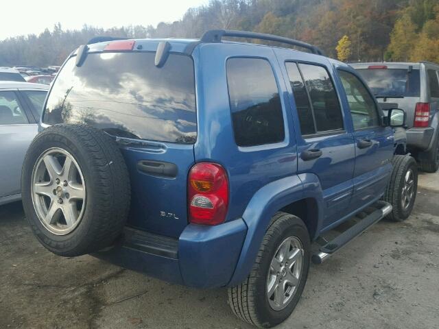 1J4GL58K13W713767 - 2003 JEEP LIBERTY LI BLUE photo 4