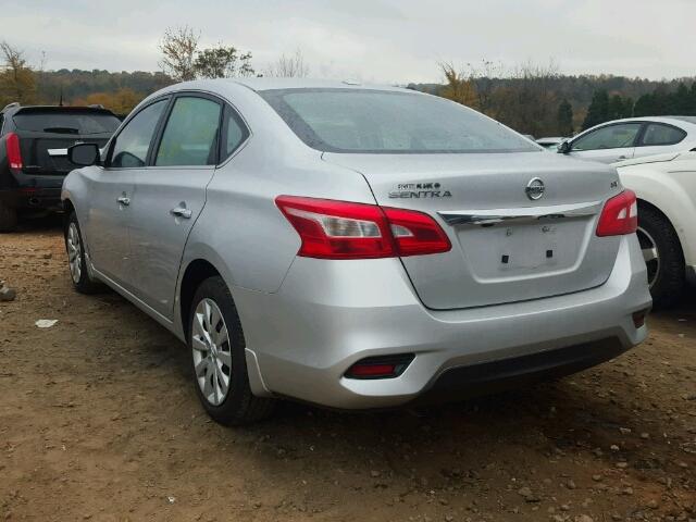 3N1AB7AP3HY322218 - 2017 NISSAN SENTRA S SILVER photo 3