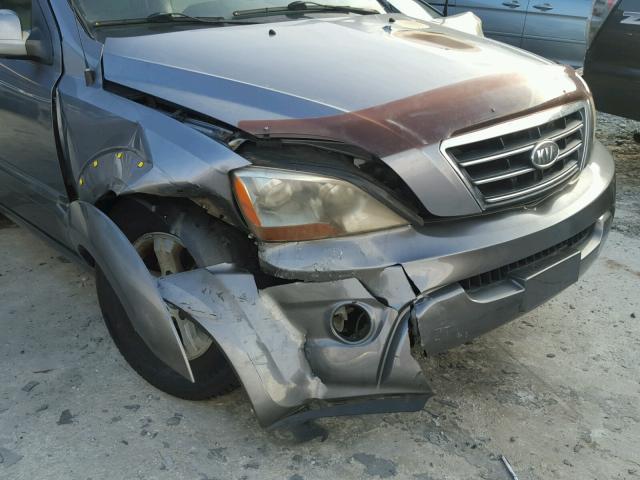 KNDJD736475669290 - 2007 KIA SORENTO EX GRAY photo 9