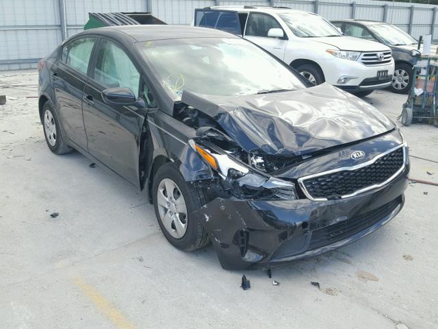 3KPFK4A7XHE131561 - 2017 KIA FORTE LX BLACK photo 1