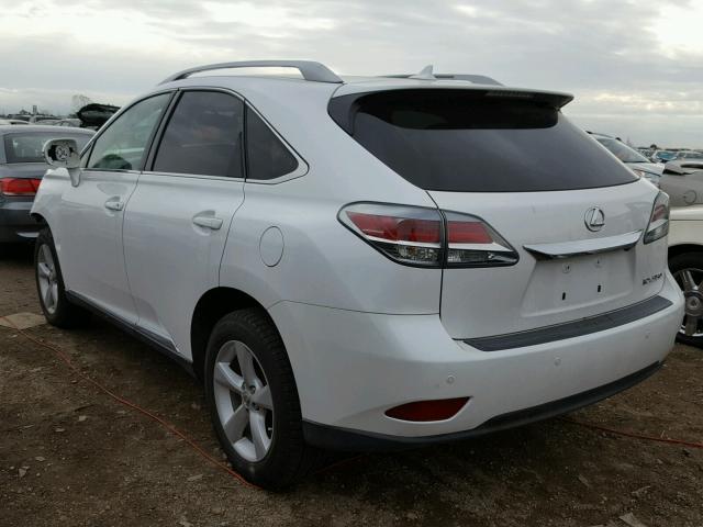 2T2BK1BA1DC155792 - 2013 LEXUS RX 350 WHITE photo 3