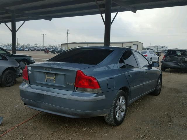 YV1RS61R622106360 - 2002 VOLVO S60 BLUE photo 4