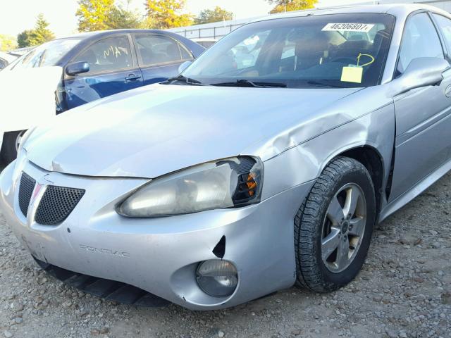 2G2WS522751171960 - 2005 PONTIAC GRAND PRIX SILVER photo 9