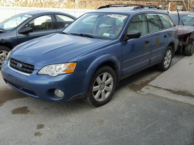 4S4BP61C577316927 - 2007 SUBARU LEGACY OUT BLUE photo 2