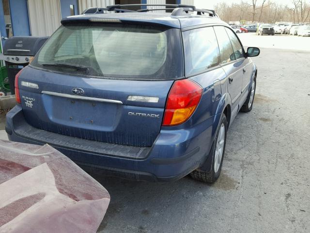 4S4BP61C577316927 - 2007 SUBARU LEGACY OUT BLUE photo 4