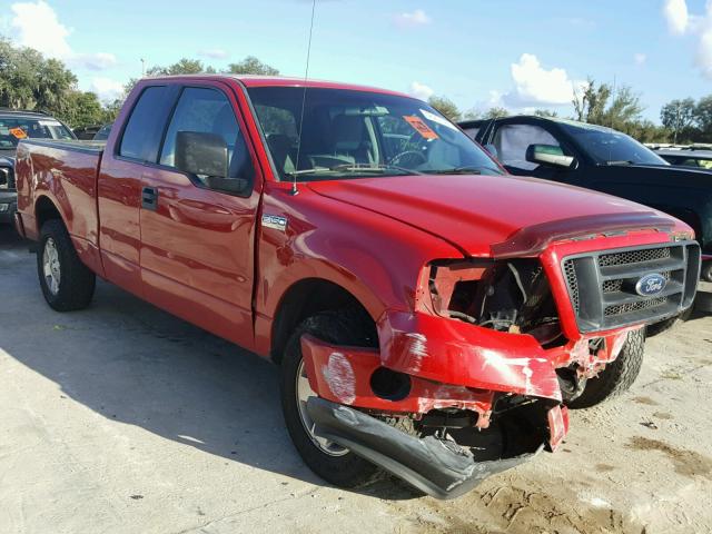 1FTRX12W86NA51493 - 2006 FORD F150 RED photo 1