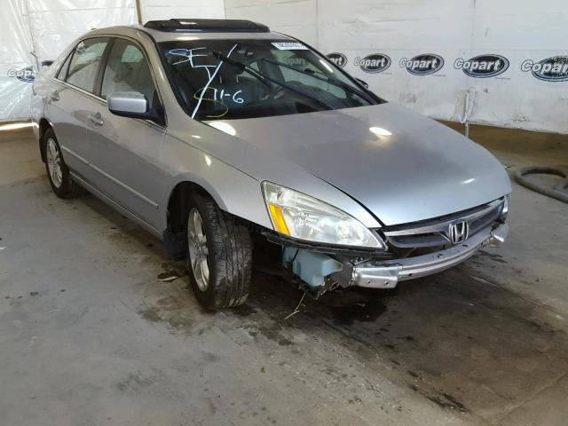 1HGCM56867A050886 - 2007 HONDA ACCORD EX SILVER photo 1