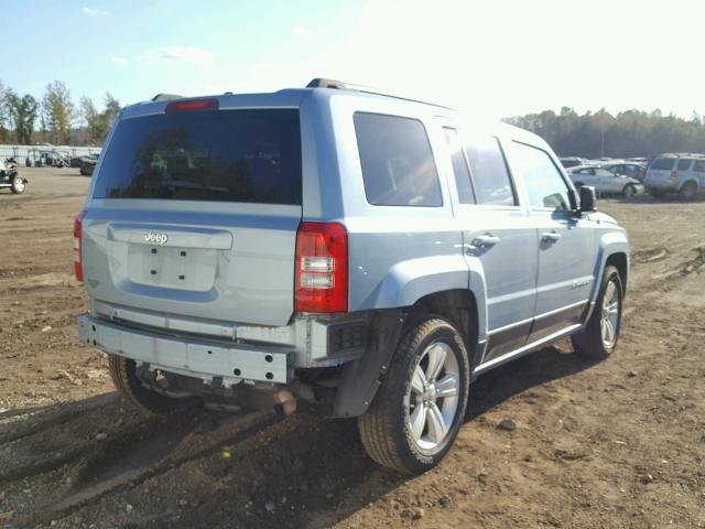 1C4NJPBB0DD190990 - 2013 JEEP PATRIOT SP BLUE photo 4