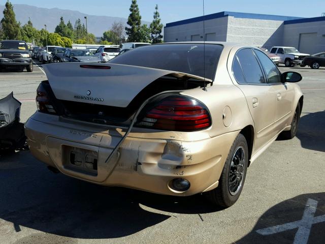 1G2NE52E85M133316 - 2005 PONTIAC GRAND AM S GOLD photo 4