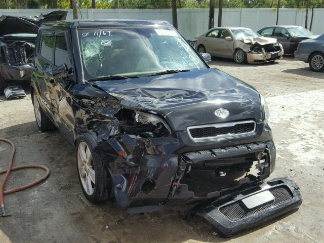 KNDJT2A25B7282105 - 2011 KIA SOUL BLACK photo 1