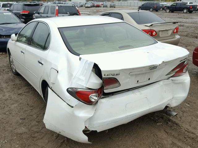 JTHBF30G325033827 - 2002 LEXUS ES 300 WHITE photo 3