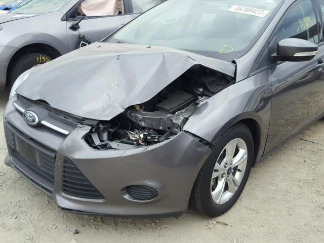 1FADP3K25EL162845 - 2014 FORD FOCUS SE GRAY photo 9