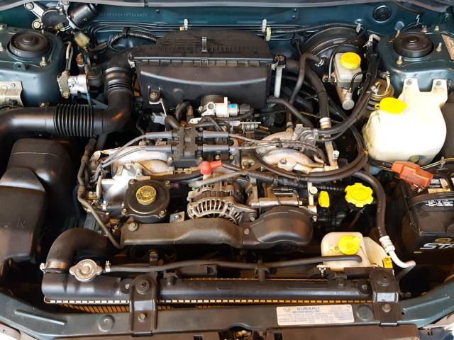 JF1SF65591H736863 - 2001 SUBARU FORESTER S GREEN photo 7
