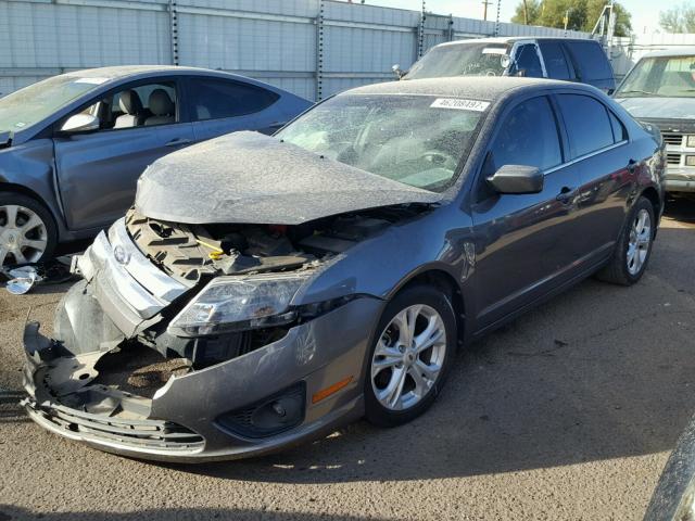 3FAHP0HA8CR291532 - 2012 FORD FUSION SE GRAY photo 2