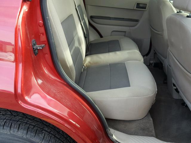 1FMCU93118KE67689 - 2008 FORD ESCAPE XLT RED photo 6