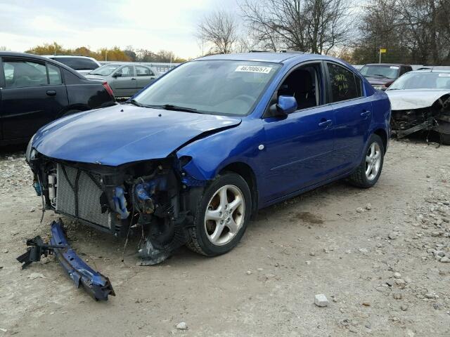 JM1BK32F271773580 - 2007 MAZDA 3 I BLUE photo 2