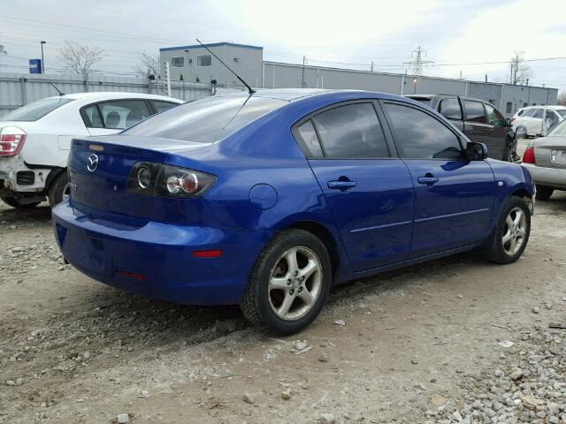 JM1BK32F271773580 - 2007 MAZDA 3 I BLUE photo 4