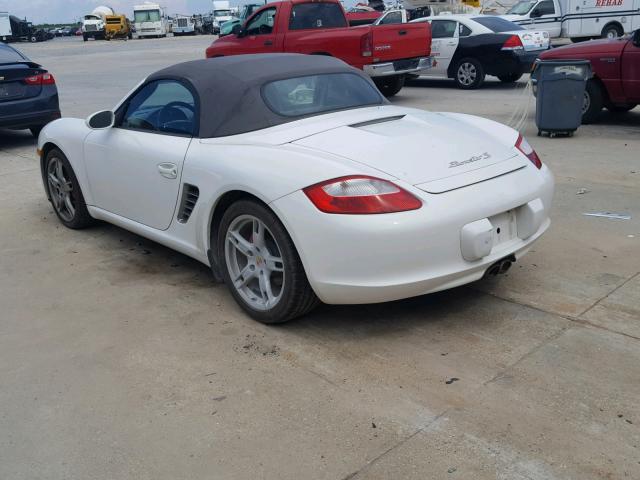 WP0CB29857U730842 - 2007 PORSCHE BOXSTER S WHITE photo 3