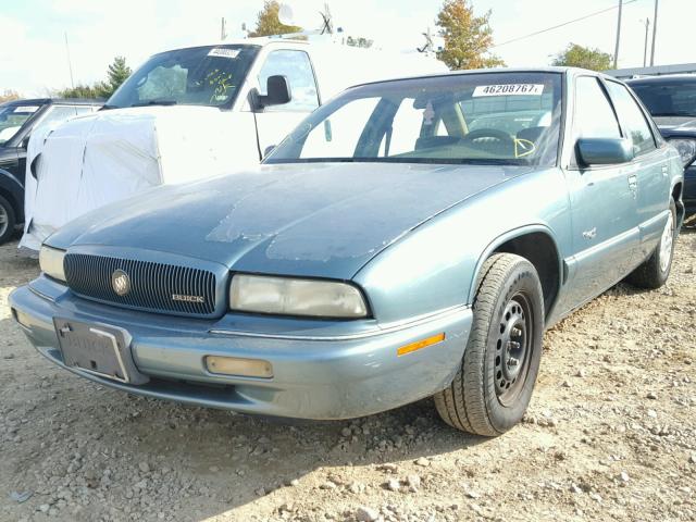 2G4WB52K6T1499441 - 1996 BUICK REGAL CUST GREEN photo 2