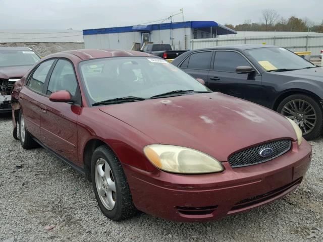 1FAFP53U34A144861 - 2004 FORD TAURUS SE MAROON photo 1