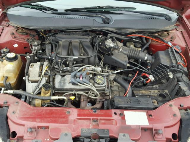 1FAFP53U34A144861 - 2004 FORD TAURUS SE MAROON photo 7