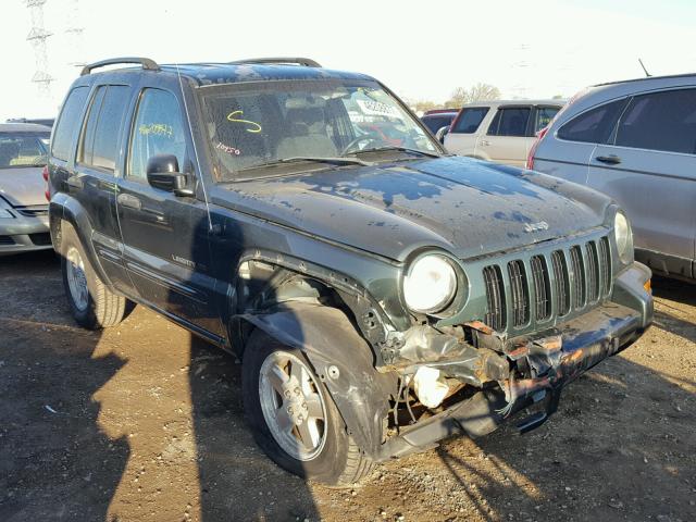1J4GL58K63W645577 - 2003 JEEP LIBERTY LI GREEN photo 1