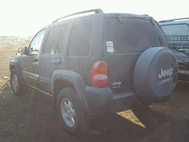 1J4GL58K63W645577 - 2003 JEEP LIBERTY LI GREEN photo 3