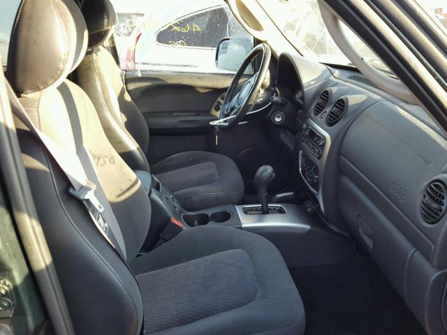 1J4GL58K63W645577 - 2003 JEEP LIBERTY LI GREEN photo 5