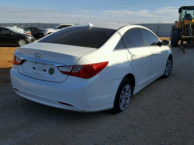 5NPEB4AC9CH351531 - 2012 HYUNDAI SONATA GLS WHITE photo 4