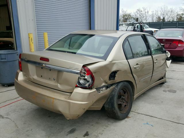 1G1ZT51866F207278 - 2006 CHEVROLET MALIBU LT GOLD photo 4