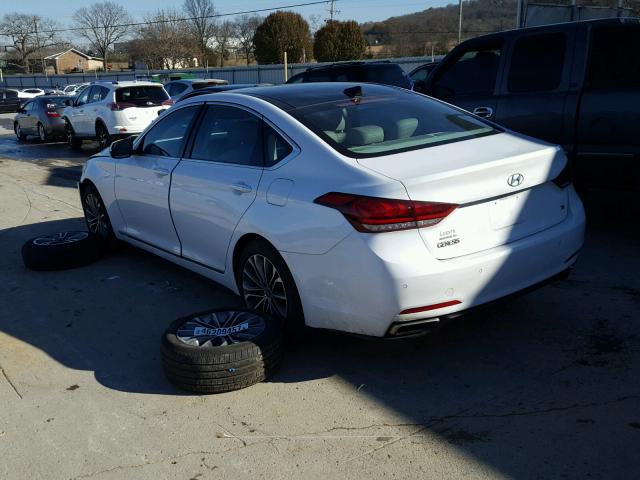 KMHGN4JE5FU018203 - 2015 HYUNDAI GENESIS 3. WHITE photo 3