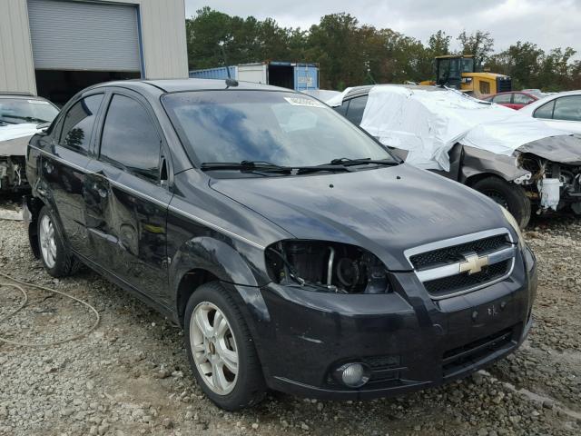 KL1TG56E59B347700 - 2009 CHEVROLET AVEO BLACK photo 1