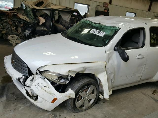 3GNDA13DX8S638772 - 2008 CHEVROLET HHR LS WHITE photo 9