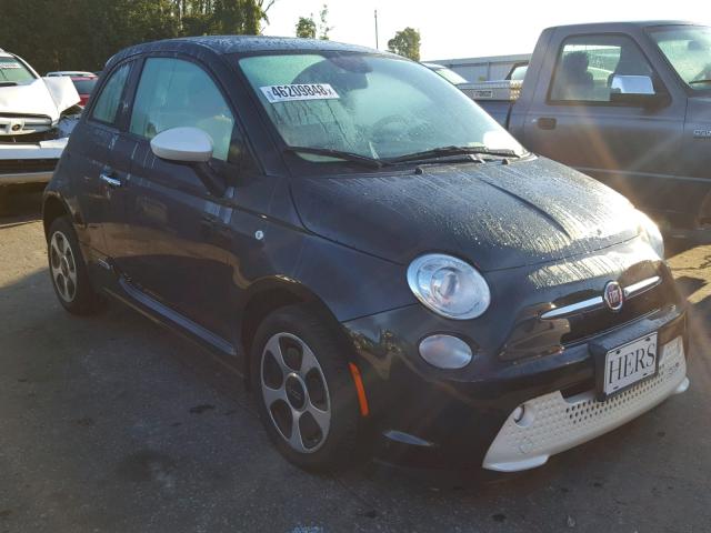 3C3CFFGE4DT712587 - 2013 FIAT 500 ELECTR BLACK photo 1